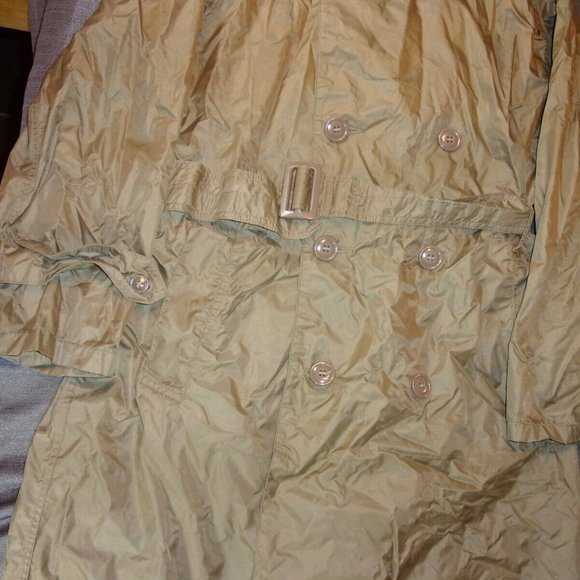 1974 VIETNAM ERA MEN'S sz36/REG NYLON TAUPE SHADE 179 ARMY USMC RAINCOAT SV 678 - Picture 5 of 12